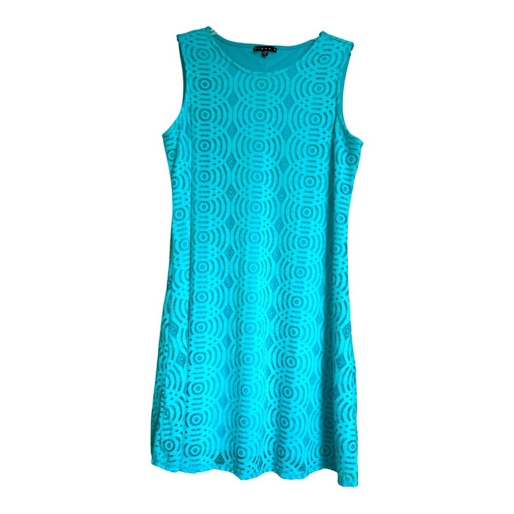 Tiana B Women’s Sleeveless Turquoise Dress, Sz 12